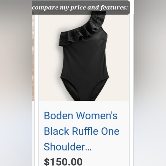 One Shoulder Ruffle One piece Swimsuit - Picture 8 of 13